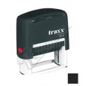 Ștampilă Traxx 9012 cu tușieră neagră (48 x 18 mm )